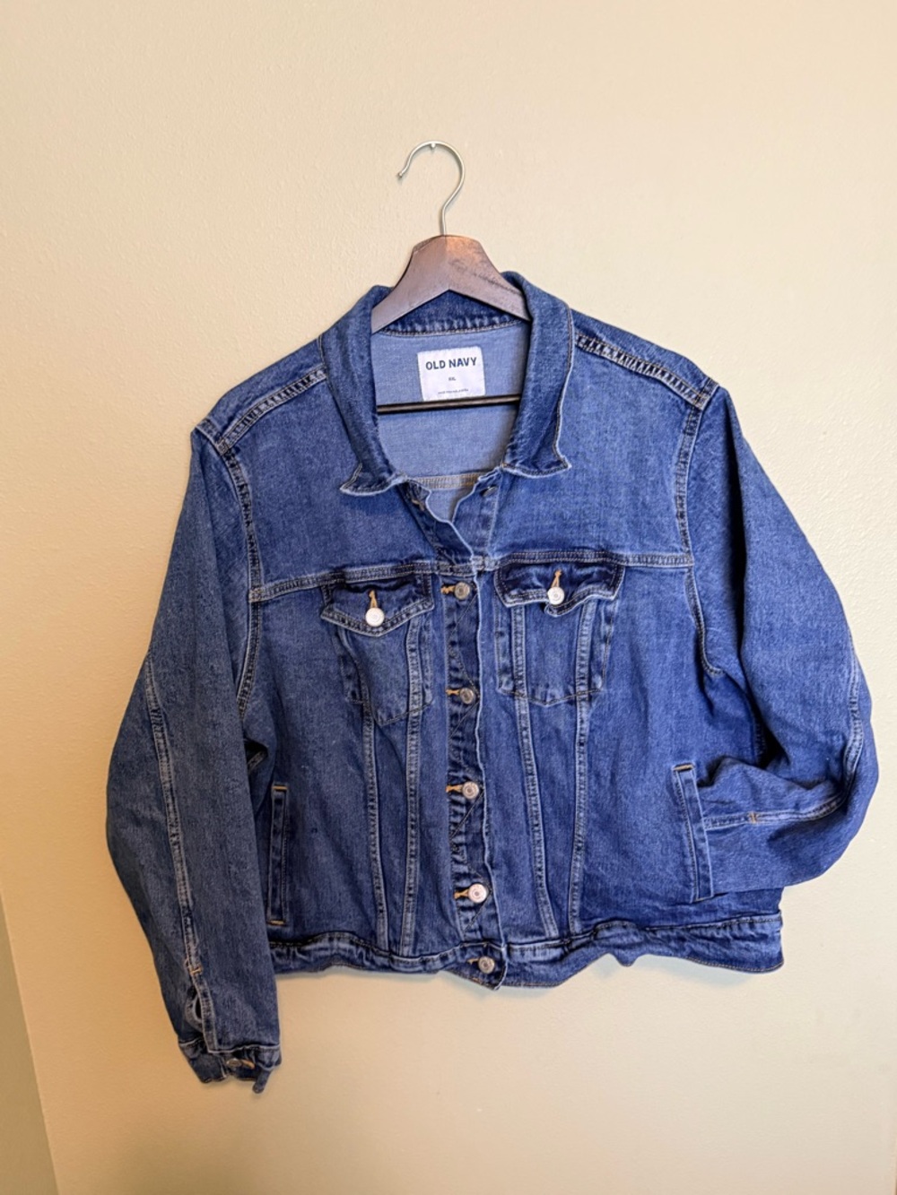 Old Navy Classic Medium Blue Denim Jacket - Picture 2 of 7